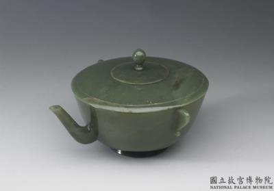 图片[2]-Jade lidded bowl with spout and two handles, Central Asia to Eastern Europe-China Archive